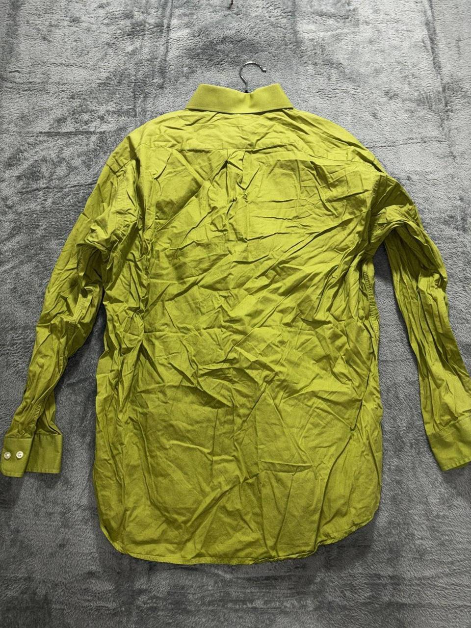 Ike Behar Men's Chartreuse Green Dress Shirt 16-32, photo 7 of 10