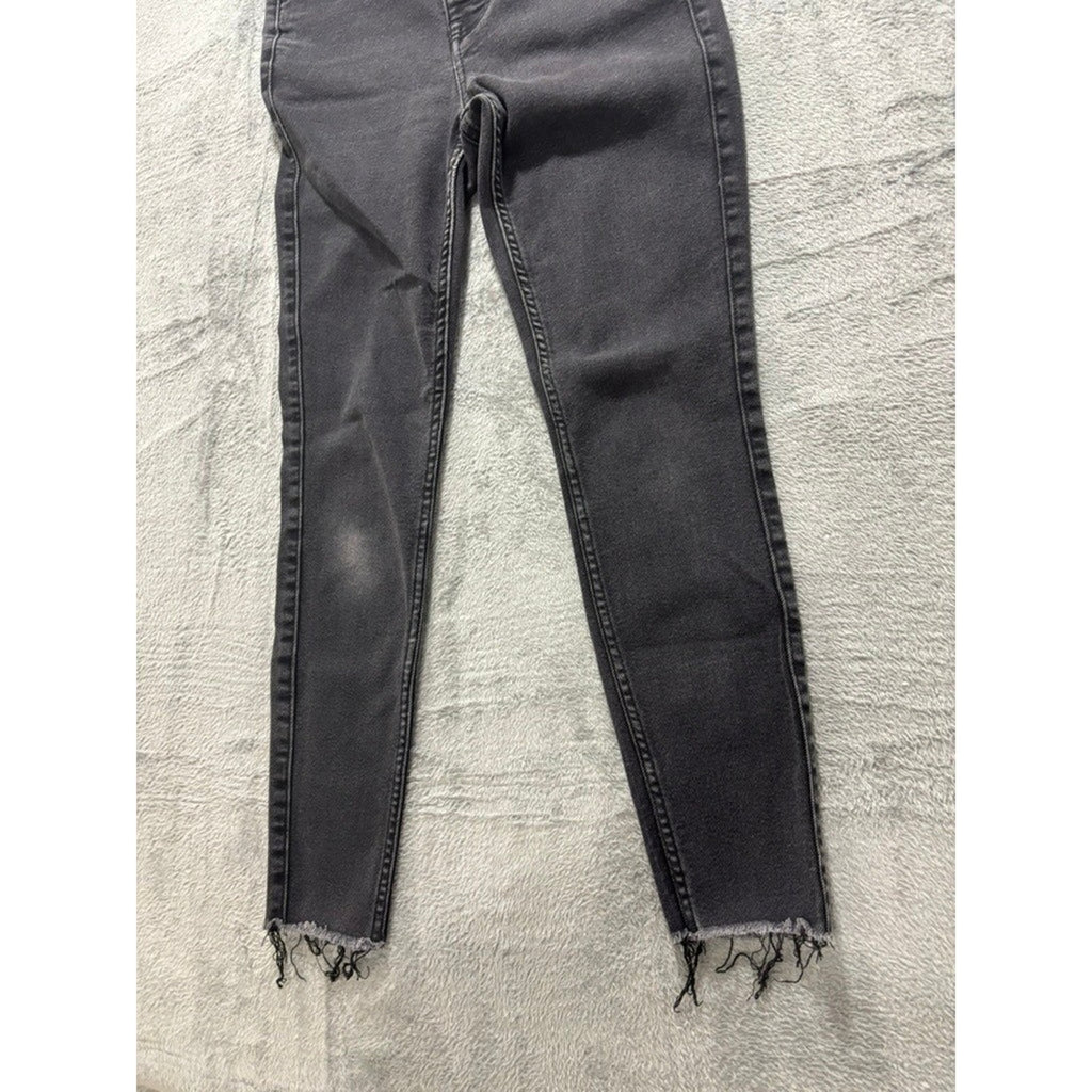 Old Navy 6 Womens Black Rockstar Super Skinny Jeans Extra High Rise Boho Casual