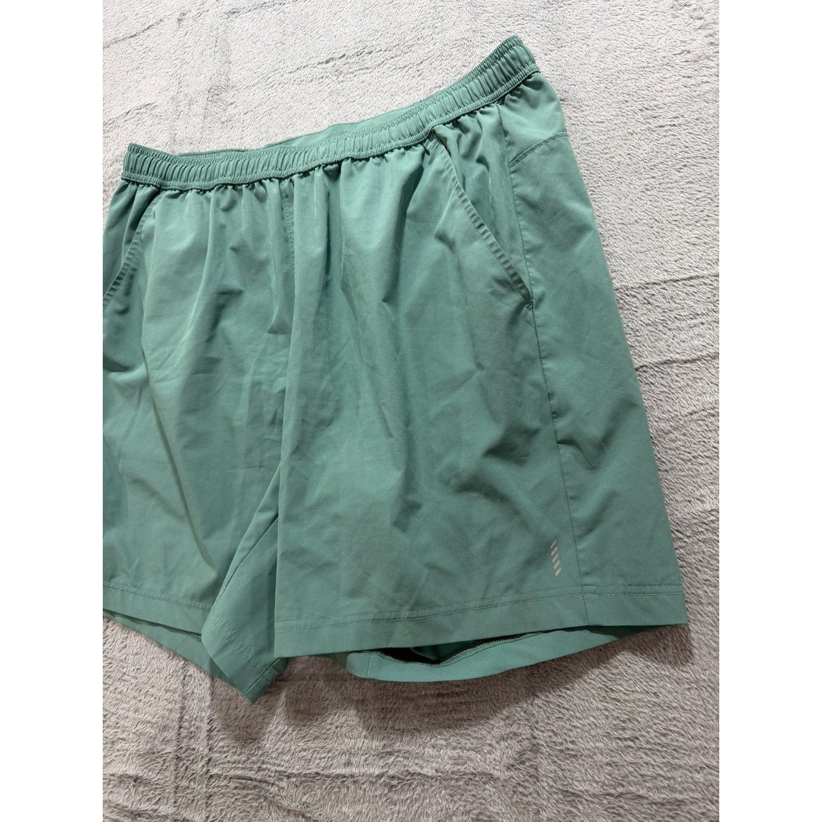 Balance Collection Mens Sage Green Athletic Running Training Shorts Size L