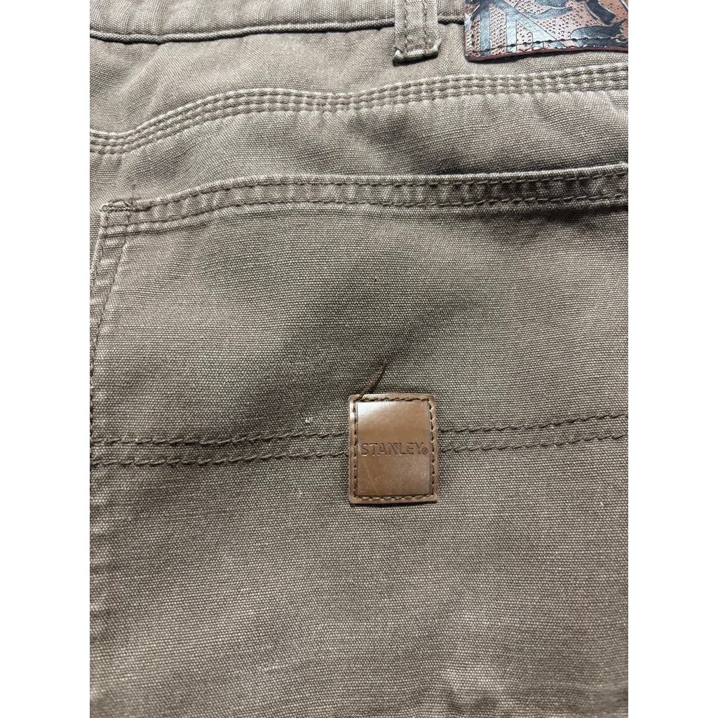 Stanley Mens 36x32 Brown Fleece Lined Carpenter Pants Workwear Casual Vintage