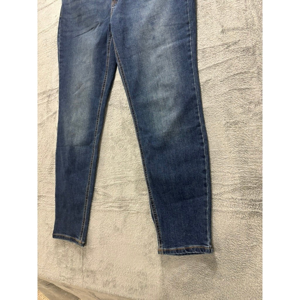 No Boundaries Juniors High Rise Skinny Jeans Size 16 Blue Medium Wash Stretch