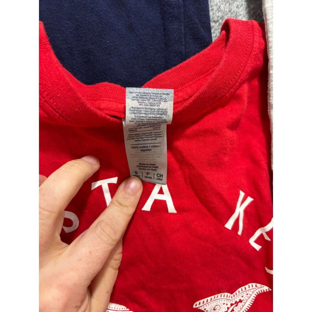 Fila Gap Boys S 7/8 Navy Gray Red Graphic T-Shirt Lot 3pc Casual Athleisure Play