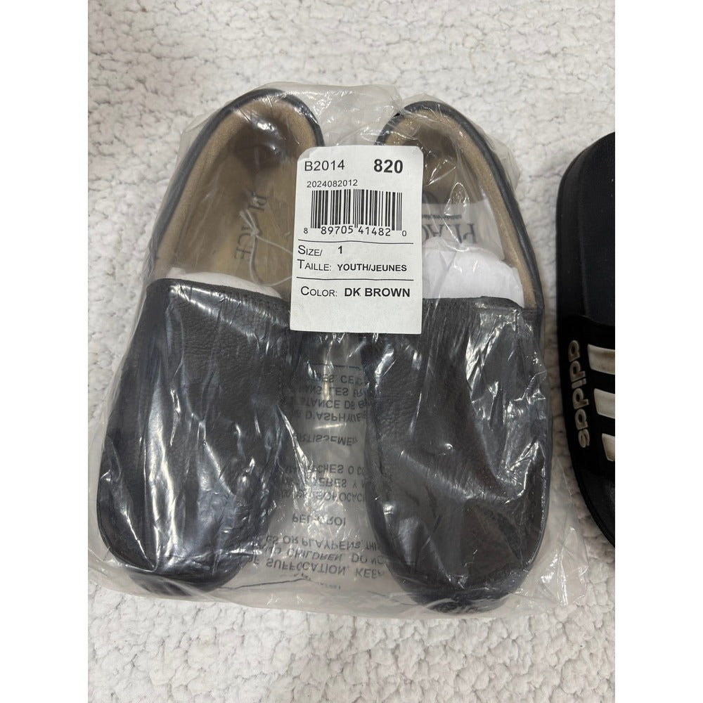 Adidas Black Slides 2 The Childrens Place Brown Loafers 1 Kids Casual Athleisure