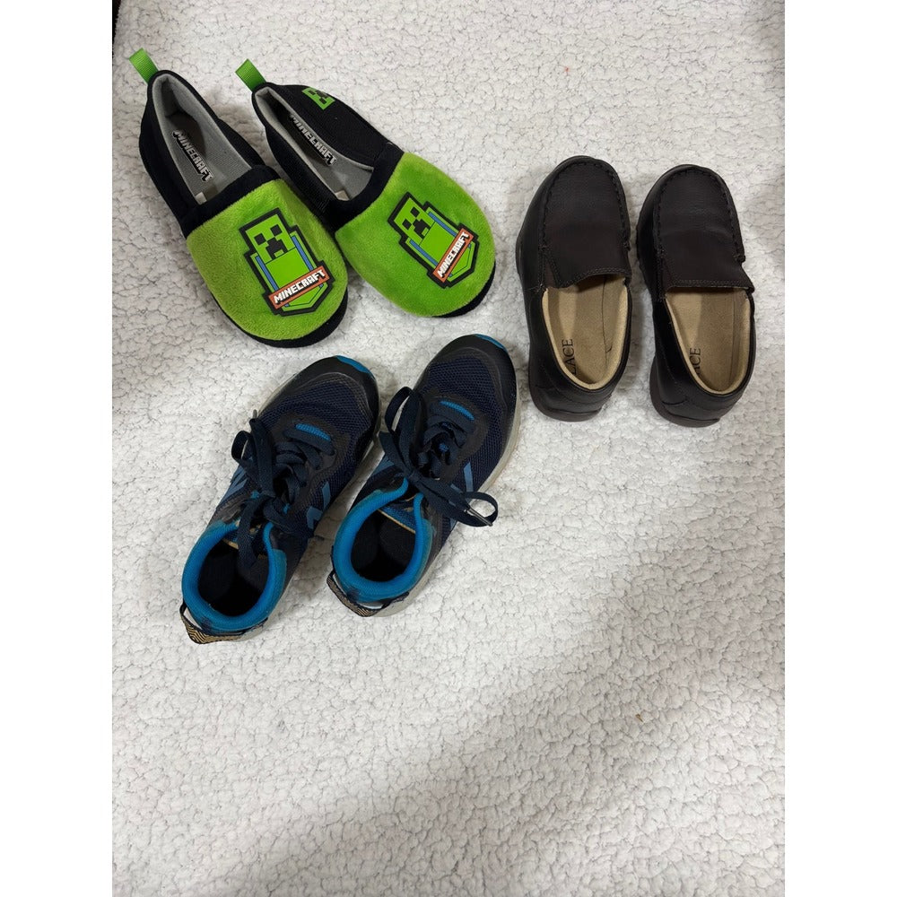 Minecraft TCP New Balance Kids 13-1 Green Blue Brown Shoes Bundle Casual 3 Pair