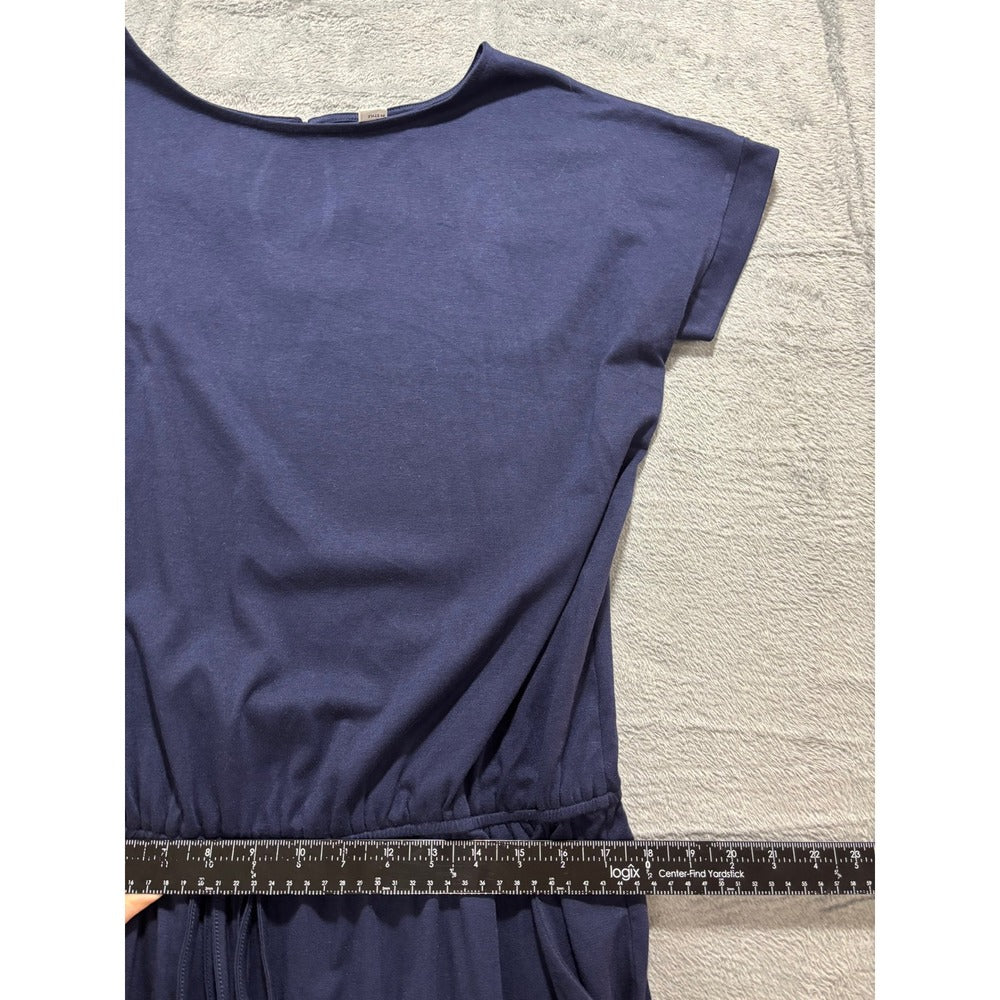 ANRABESS XXL Navy Blue Womens Romper Casual Athleisure Short Sleeve Jumpsuit