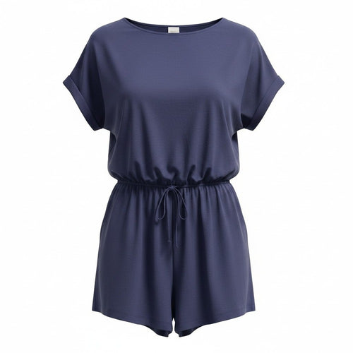 ANRABESS Women's Navy Romper Size XXL