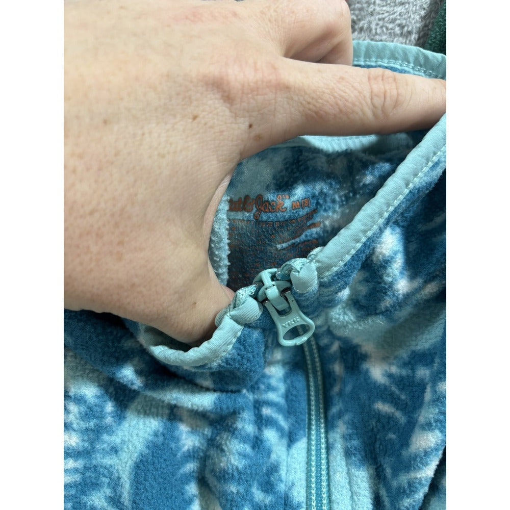Cat & Jack Boys M 8 Fleece Lot 5pc Quarter Zip Pullover Jogger Blue Green Orange