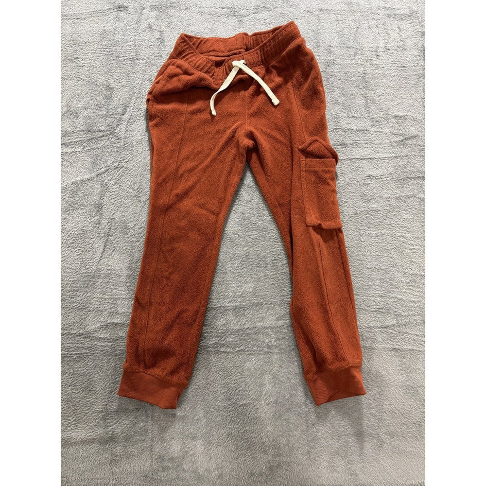 Cat & Jack Boys M 8 Fleece Lot 5pc Quarter Zip Pullover Jogger Blue Green Orange