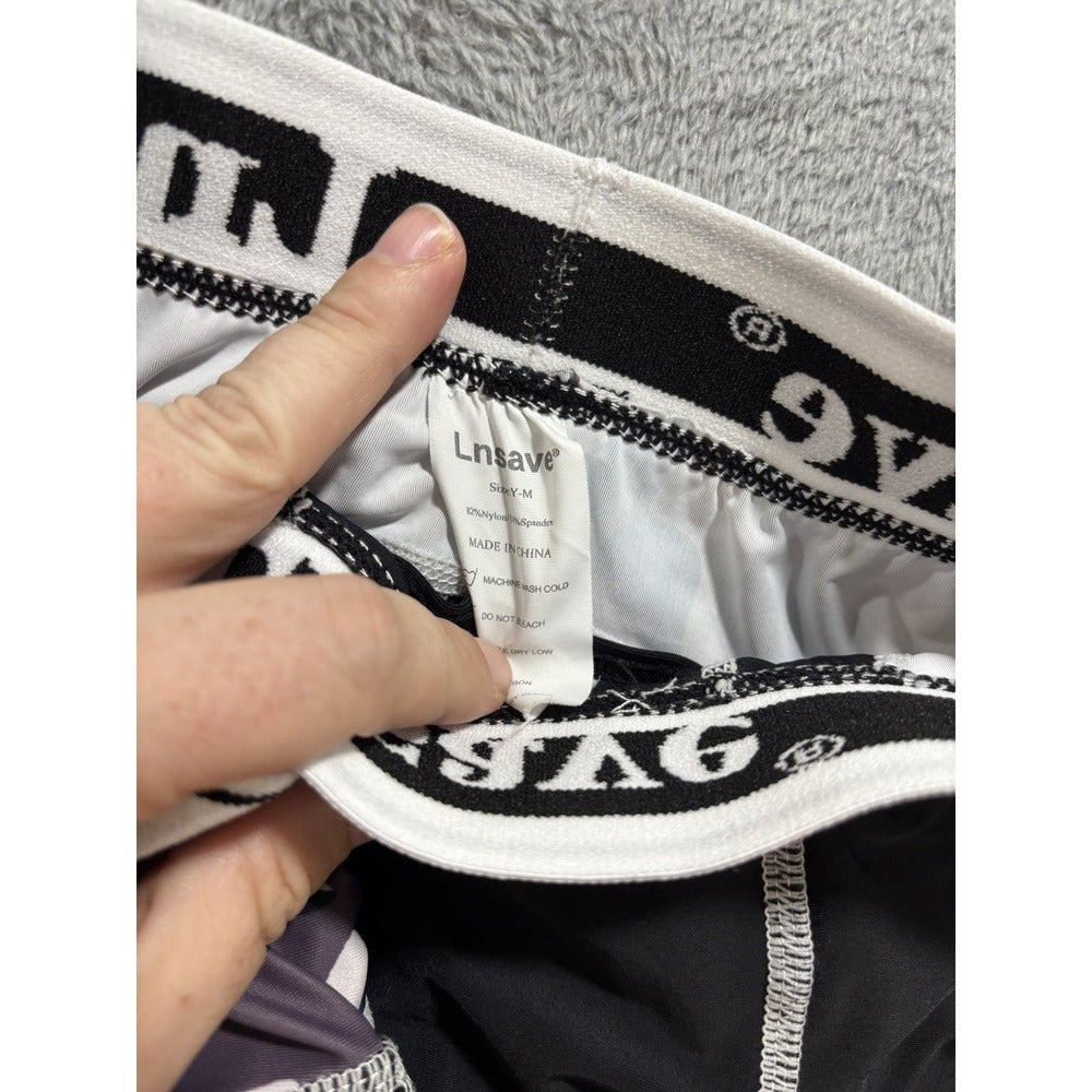 Lnsave M Black Compression Boxer Briefs 2-Pack Camo Athletic Athleisure Casual