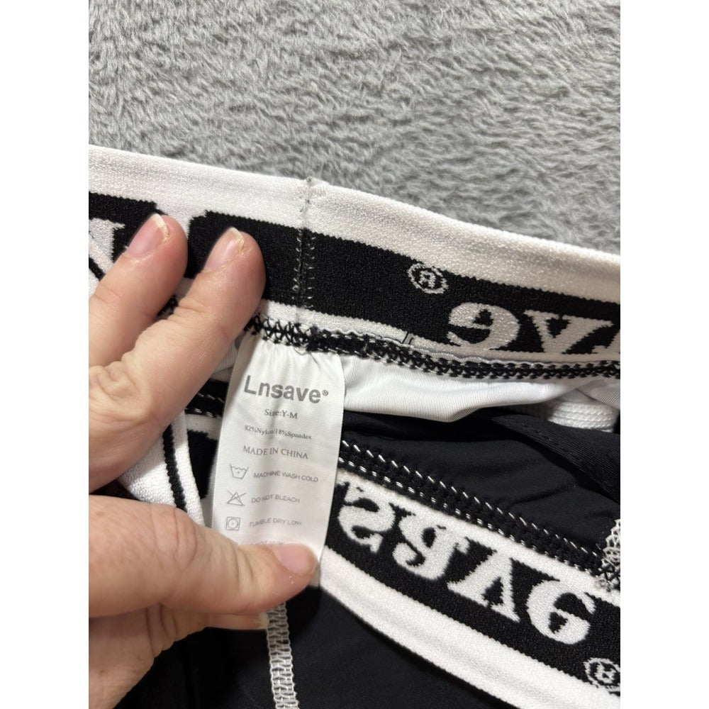 Lnsave M Black Compression Boxer Briefs 2-Pack Camo Athletic Athleisure Casual