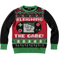 Ugly Christmas Sweater Sleighing The Game Flip Sequin Gamer Level Up Size S