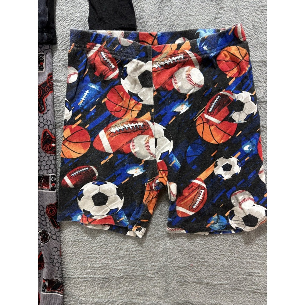 Boys Size 10 Pajama Lot 2 Sets Children's Place Cuddl Duds Sports Gamer PJs