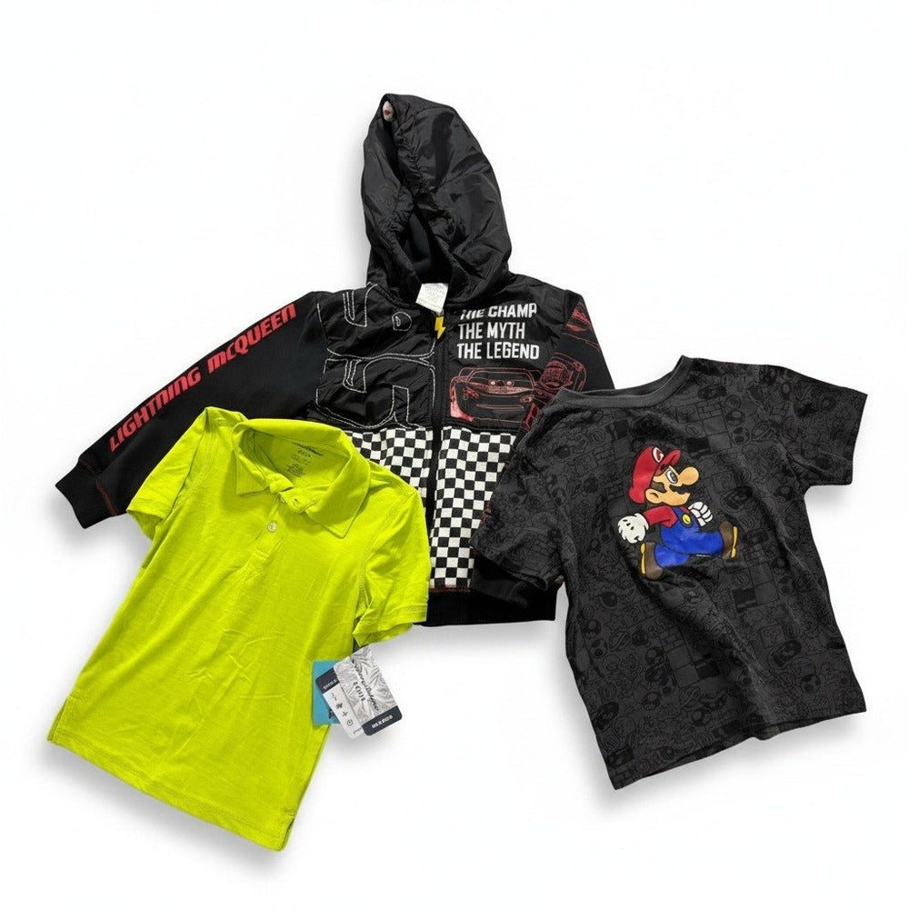 Disney Tommy Bahama Old Navy Boys 5-7 Bundle Jacket Polo T-Shirt Casual Vintage