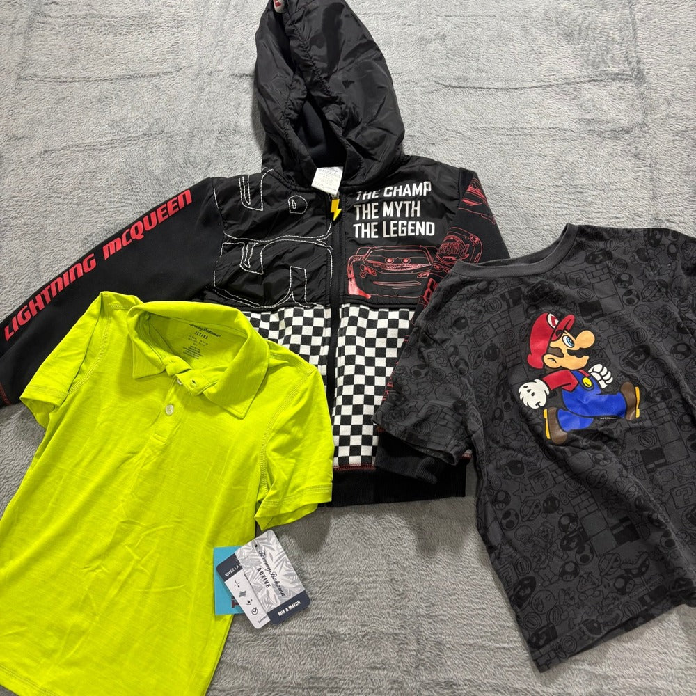 Disney Tommy Bahama Old Navy Boys 5-7 Bundle Jacket Polo T-Shirt Casual Vintage