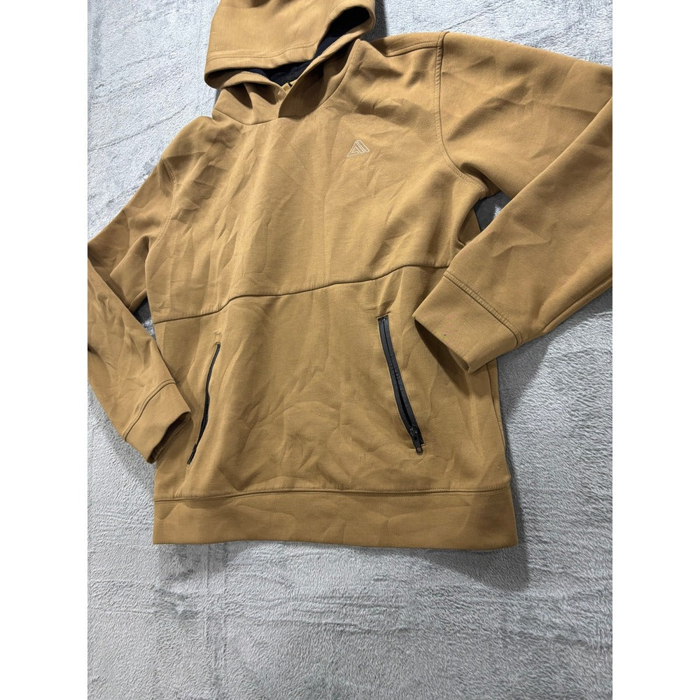 Aero Mvmnt L Tan Hoodie Womens Athleisure Casual Cozy Pullover Sweatshirt