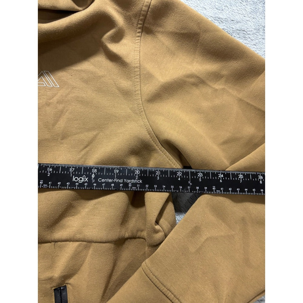 Aero Mvmnt L Tan Hoodie Womens Athleisure Casual Cozy Pullover Sweatshirt