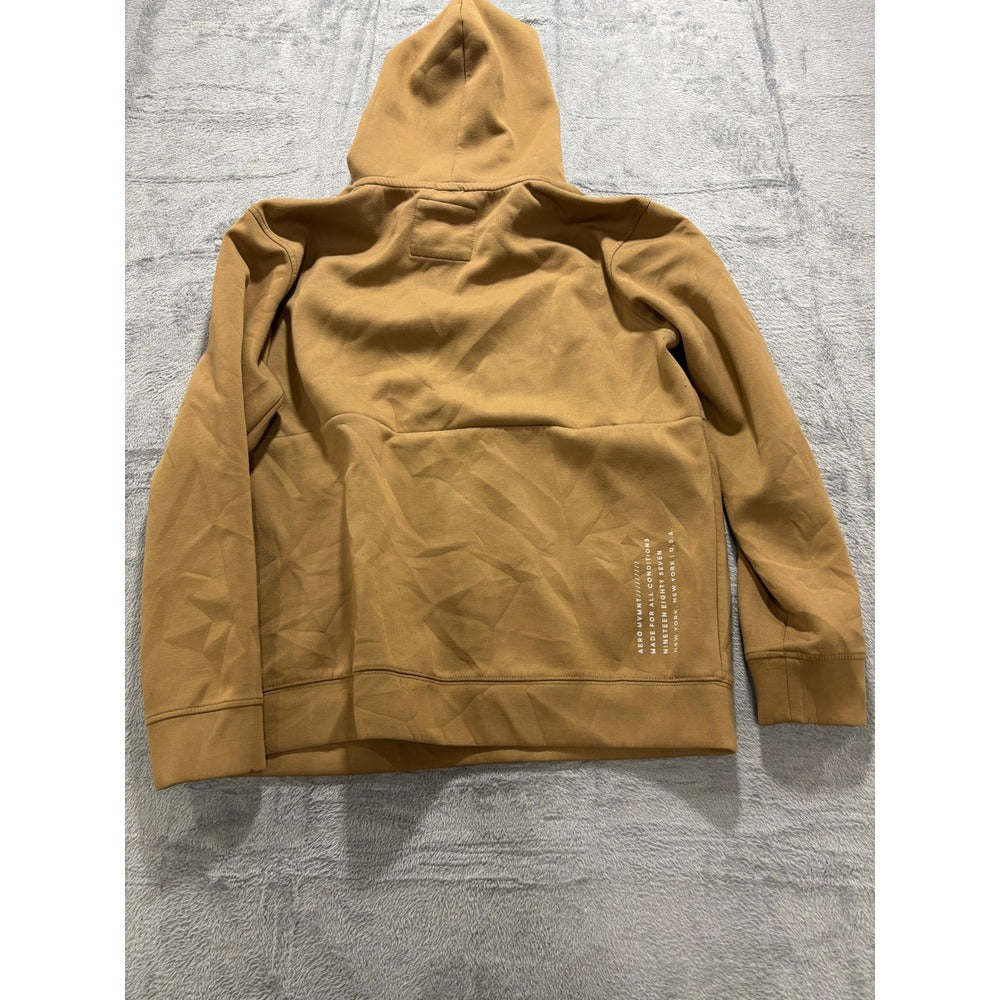 Aero Mvmnt L Tan Hoodie Womens Athleisure Casual Cozy Pullover Sweatshirt