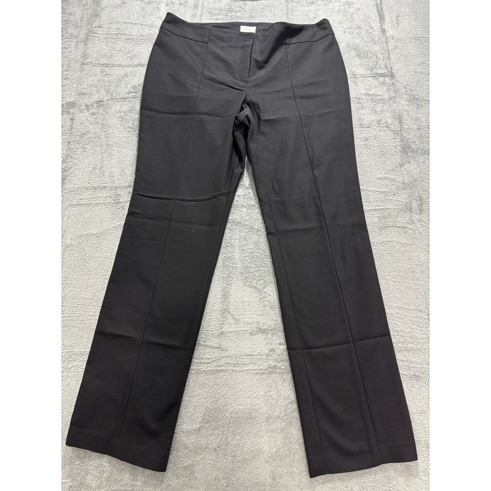Chico's 3 Tall Black So Slimming Juliet Straight Leg Pants Womens Casual Vintage