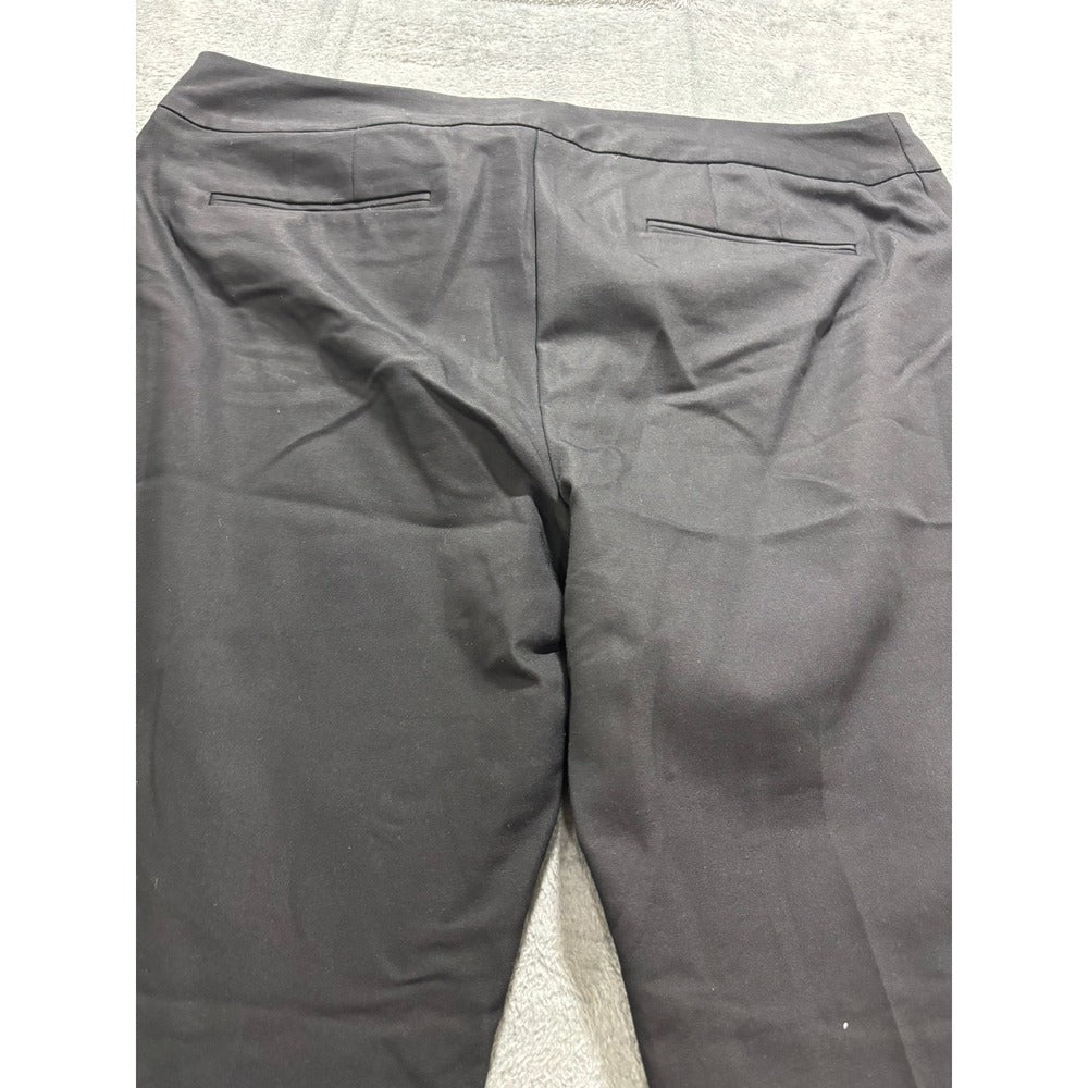 Chico's 3 Tall Black So Slimming Juliet Straight Leg Pants Womens Casual Vintage