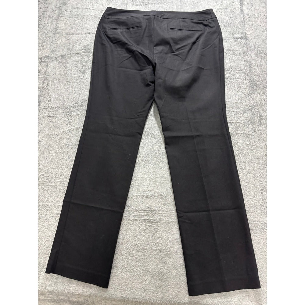 Chico's 3 Tall Black So Slimming Juliet Straight Leg Pants Womens Casual Vintage