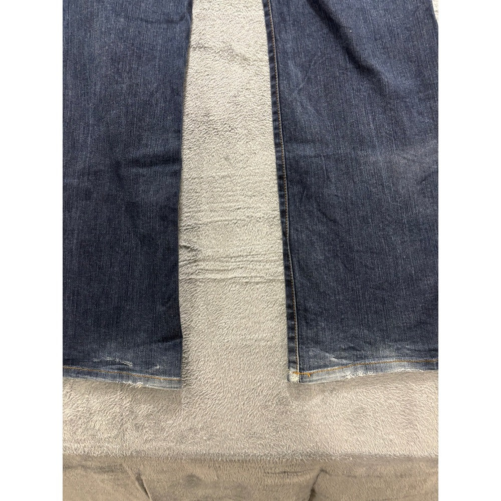 Ann Taylor LOFT 14L Dark Wash Womens Fit & Flare Jeans Vintage Boho Casual
