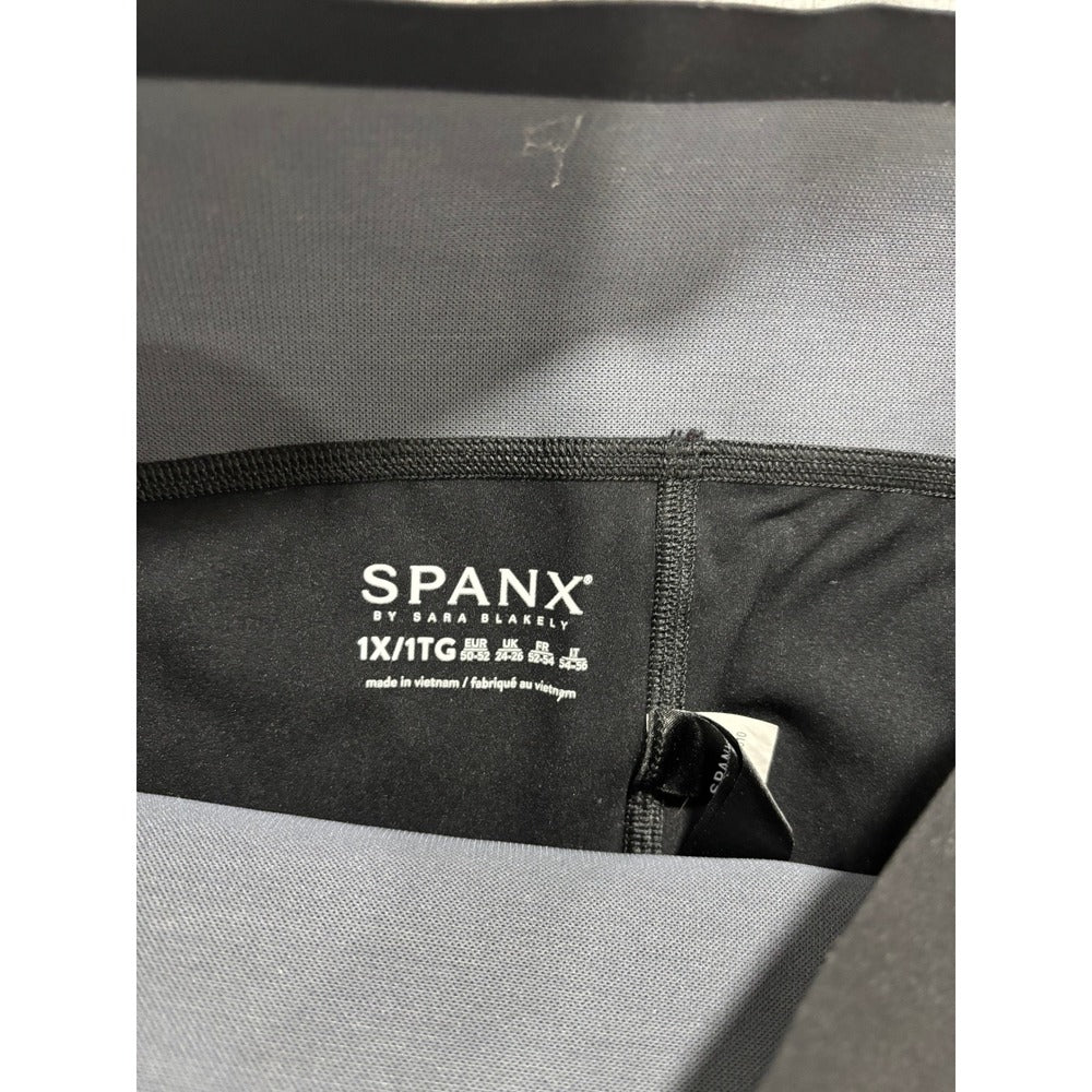 Spanx 1X Black Active Leggings Womens Athleisure Casual Yoga Fitness Slim Fit