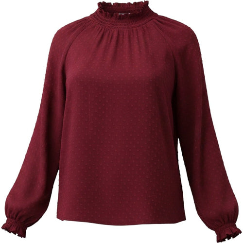 Ann Taylor Factory Women's Burgundy Blouse Size L