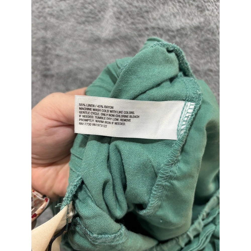 Universal Thread XL Green Linen Blend Shorts Womens Casual Boho Summer