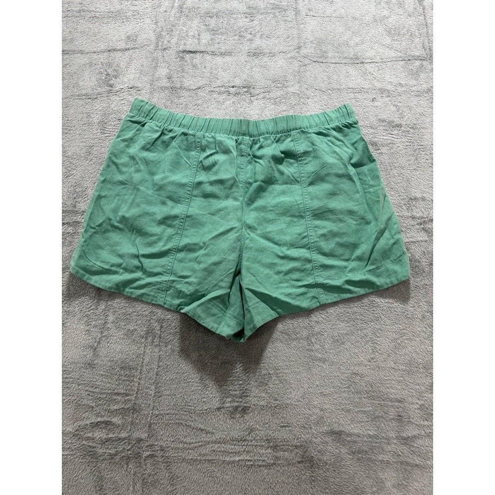 Universal Thread XL Green Linen Blend Shorts Womens Casual Boho Summer