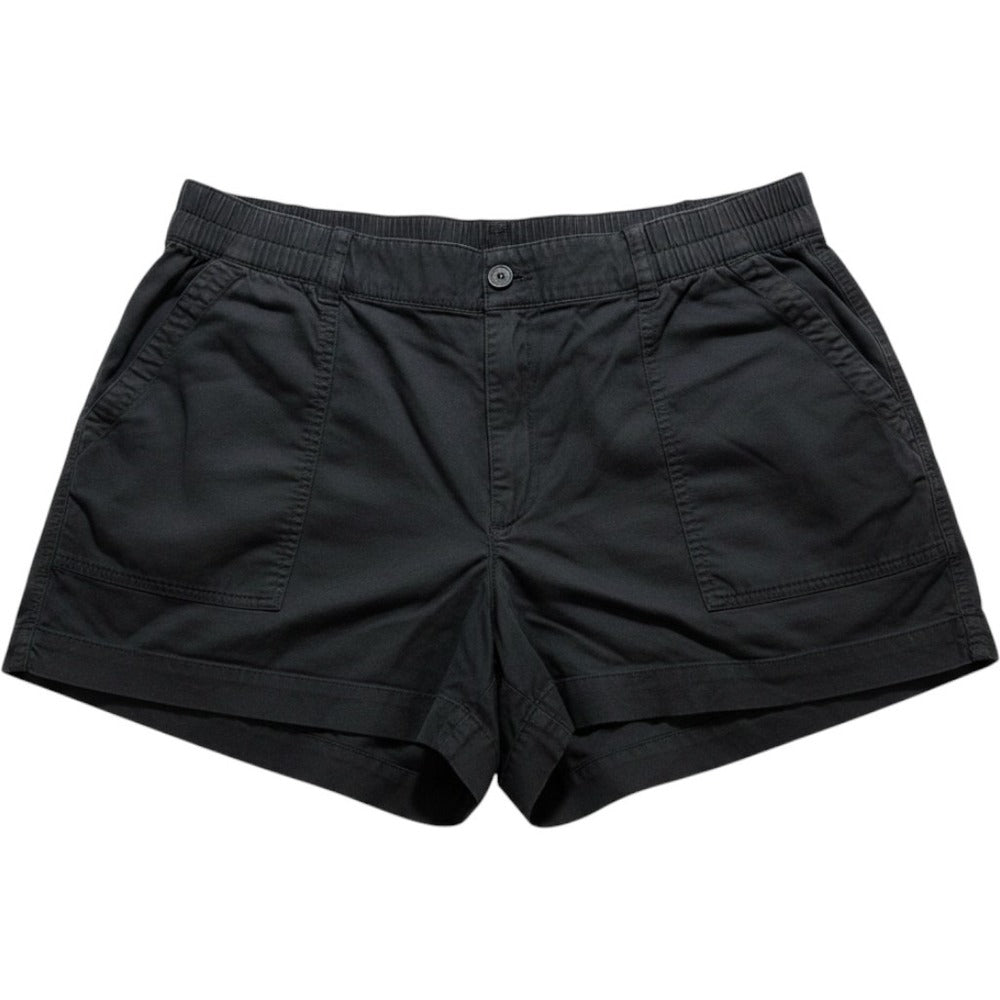 GAP XL Black Womens Shorts Casual Utility Cotton Blend Elastic Waist Vintage XL