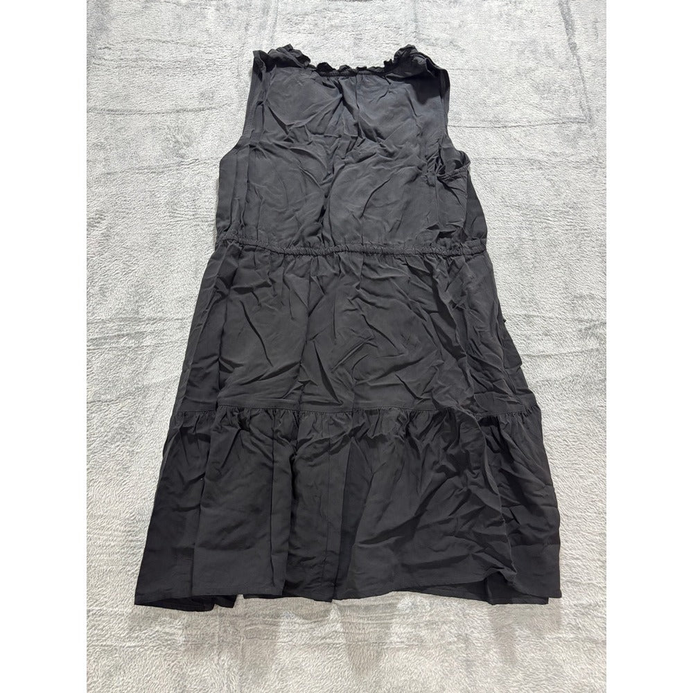 GAP XL Black Sleeveless Tiered Mini Dress Womens Casual Boho