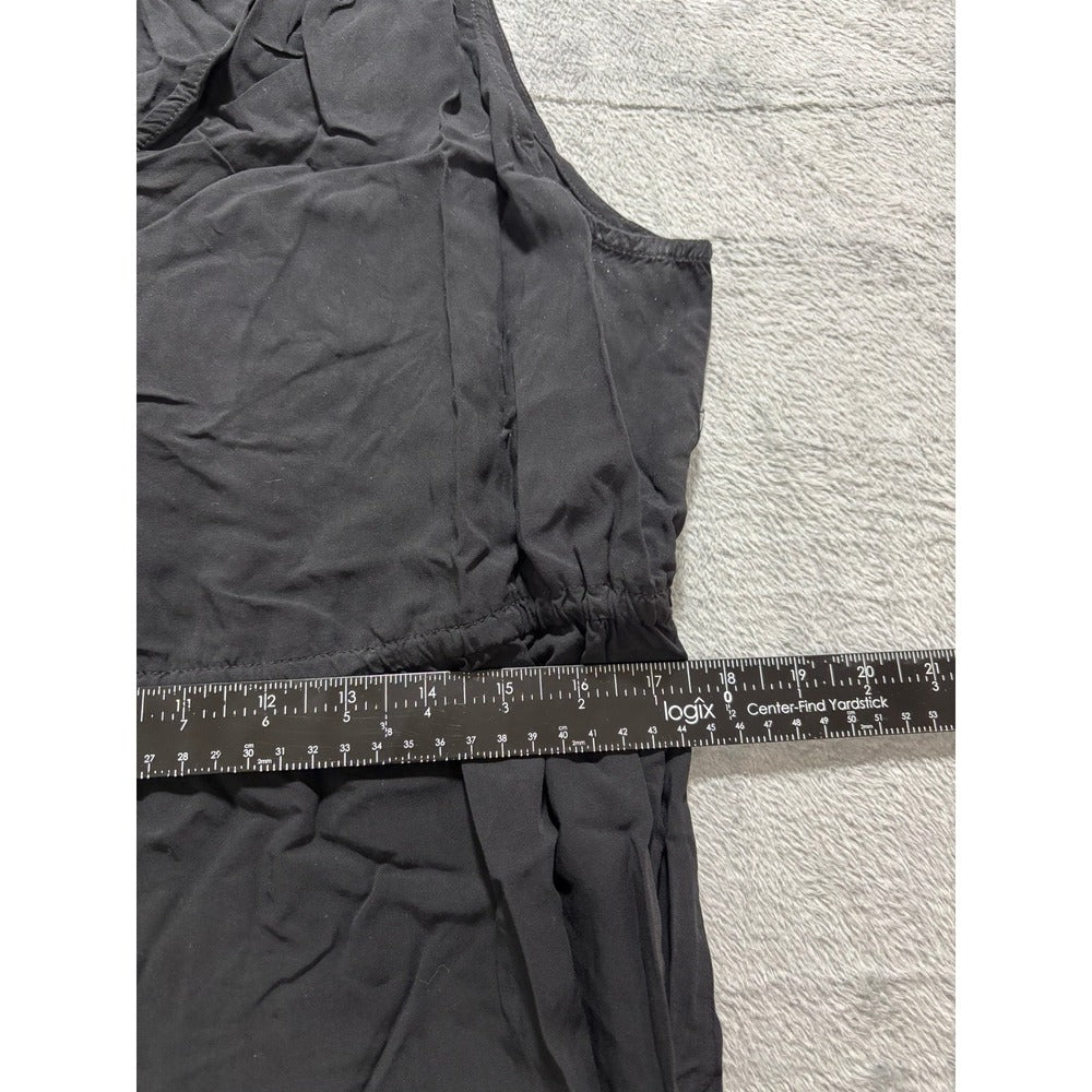 GAP XL Black Sleeveless Tiered Mini Dress Womens Casual Boho