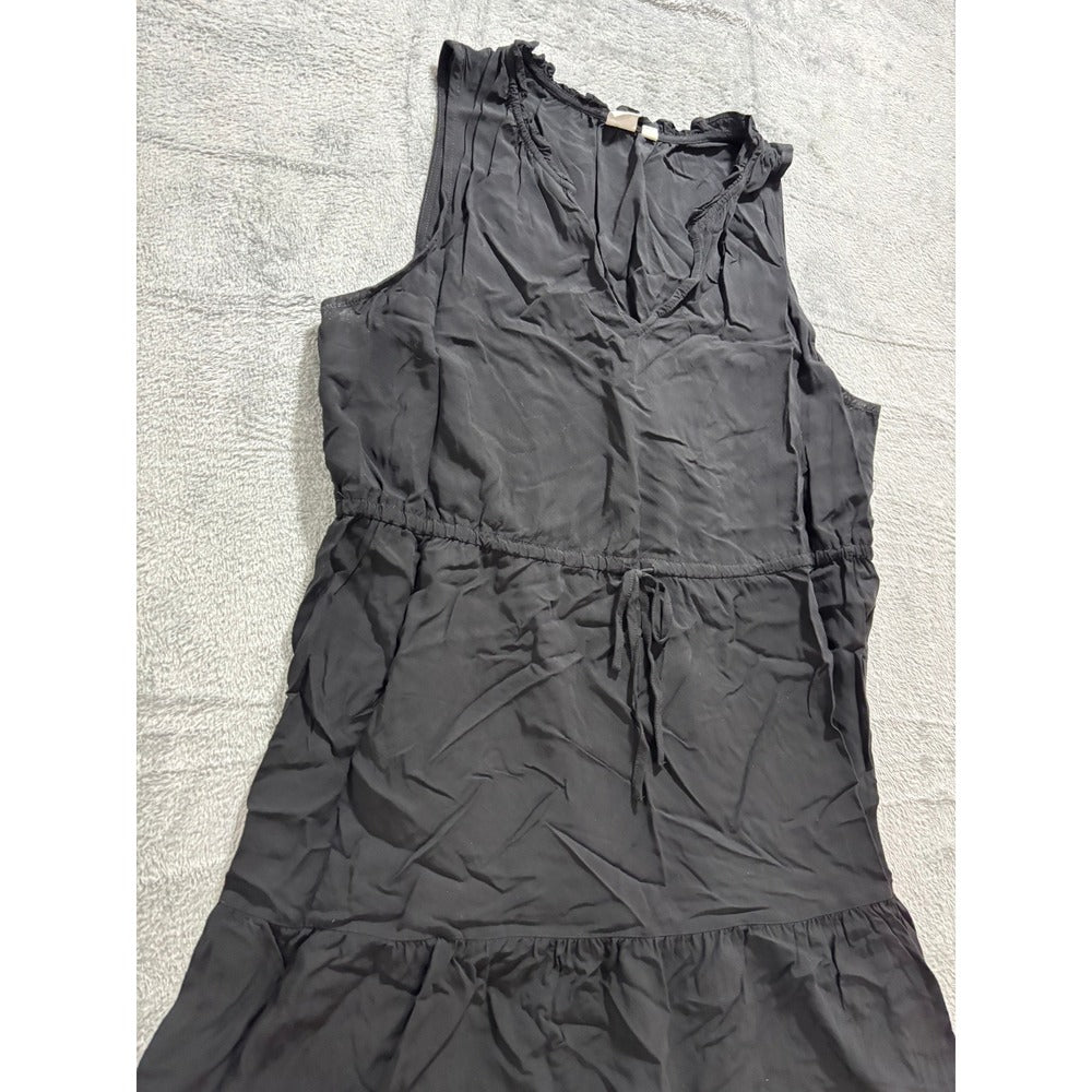 GAP XL Black Sleeveless Tiered Mini Dress Womens Casual Boho
