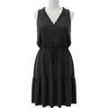 GAP XL Black Sleeveless Tiered Mini Dress Womens Casual Boho