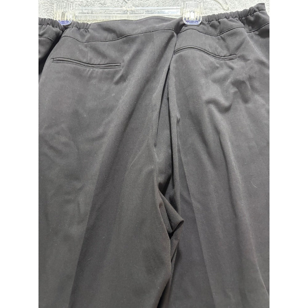 Evan-Picone 18W Black Women Dress Pant Trouser Stretch Casual Prep Professional