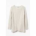 Lineamaglia Italy Women S Italian Knit Mohair Wool Sweater White Luxe Elevated