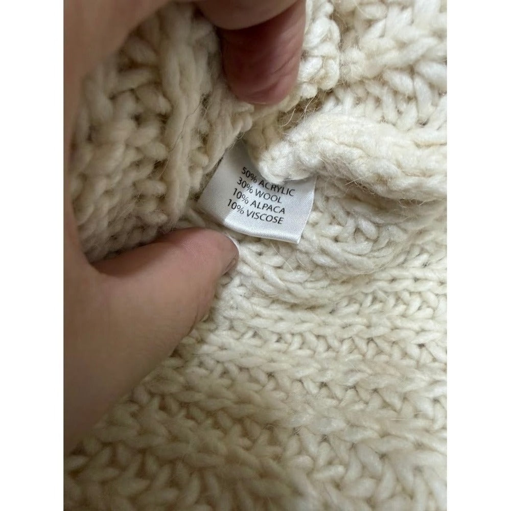 Lineamaglia Italy Women S Italian Knit Mohair Wool Sweater White Luxe Elevated