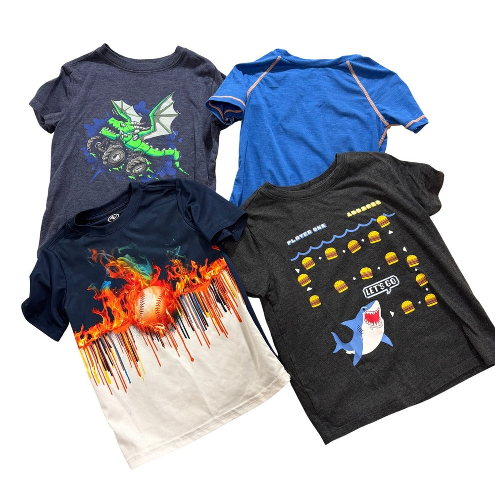 Tommy Bahama Athletic Works Cat & Jack XS 4-5 Boys T-Shirt Lot Casual Vintage