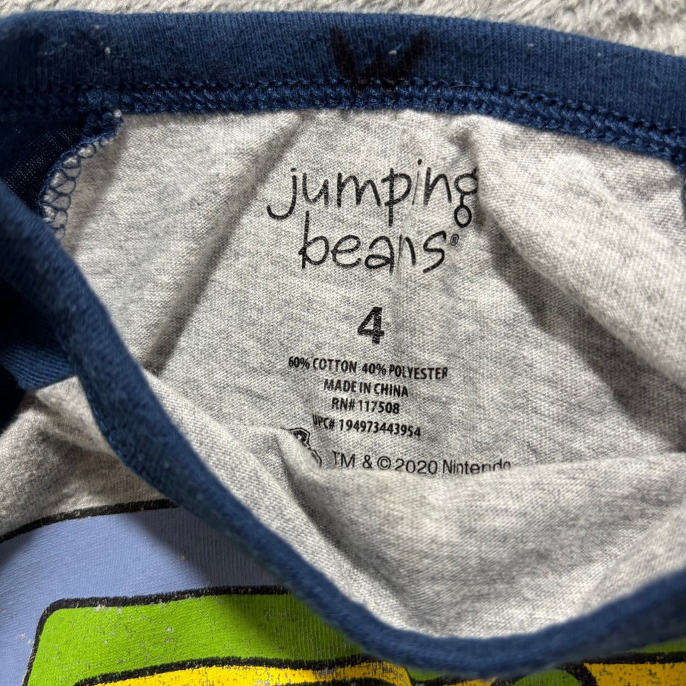 Jumping Beans Carters Cat & Jack 4T 4 Multicolor Shirt Lot Casual Vintage 4pc