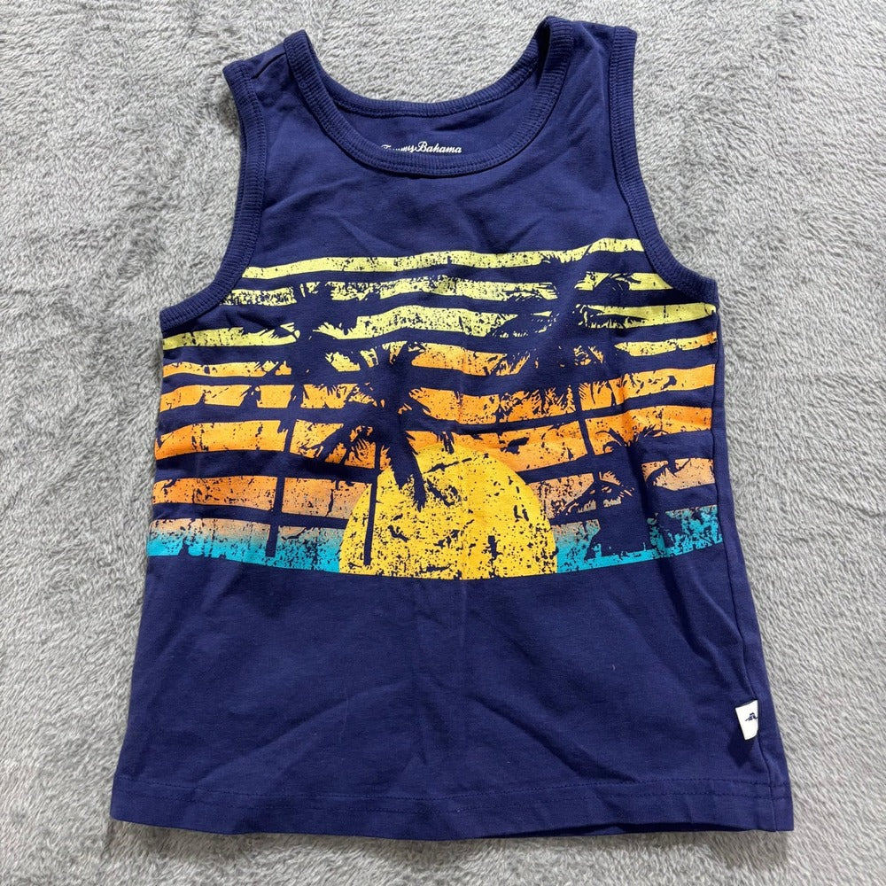 Tommy Bahama Cat & Jack XS 4/5 Multicolor Tank Top Bundle Casual Coastal Vintage