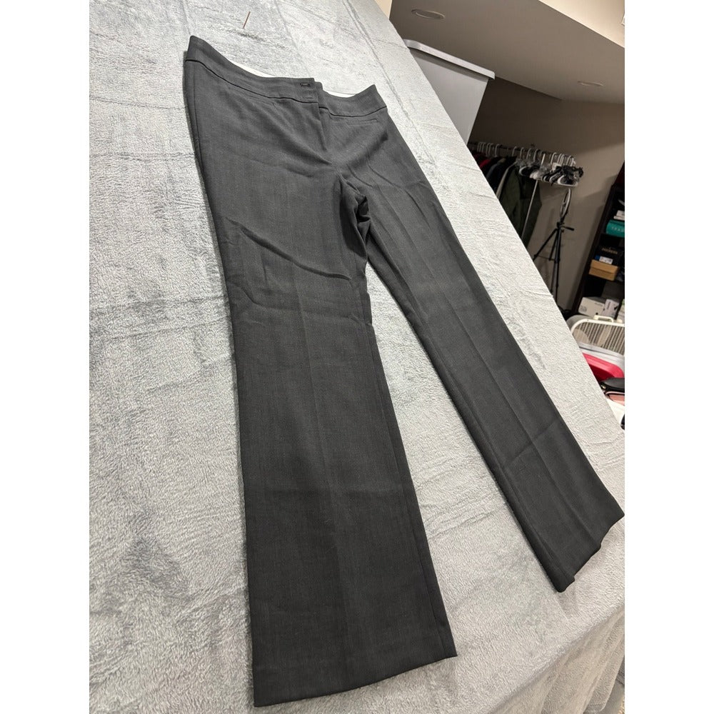 LOFT 14 Gray Dress Pants Womens Wide Leg Career Casual Professional Kate