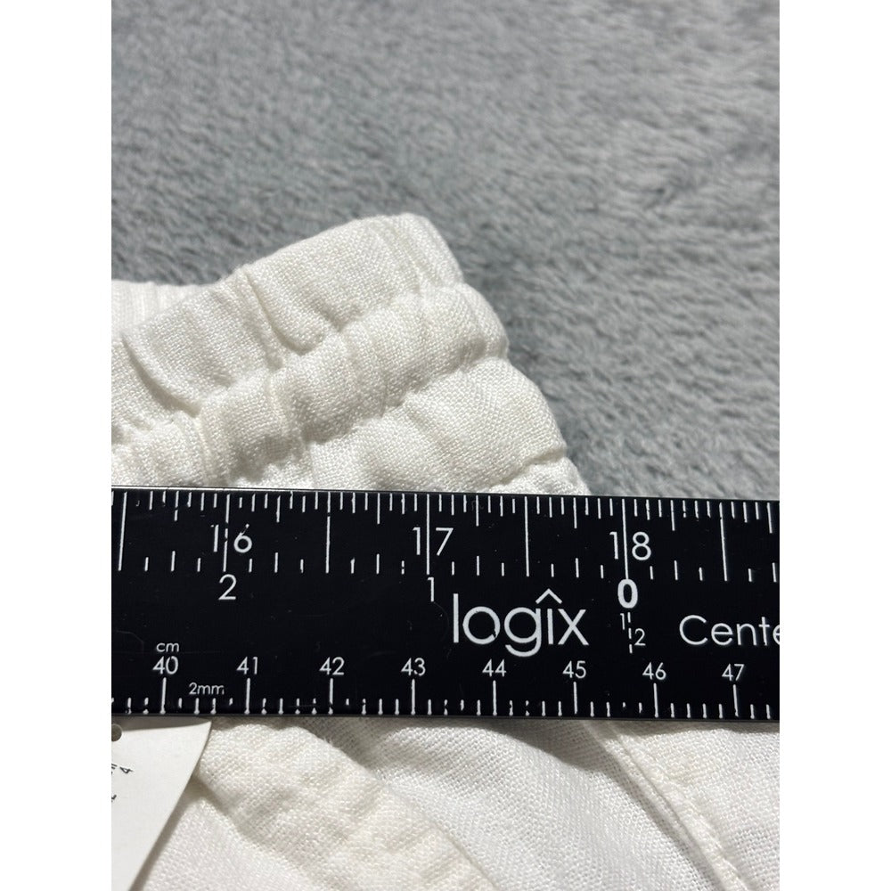 Old Navy Large Tall White Linen Blend Relaxed Pants Womens Boho Casual Cozy