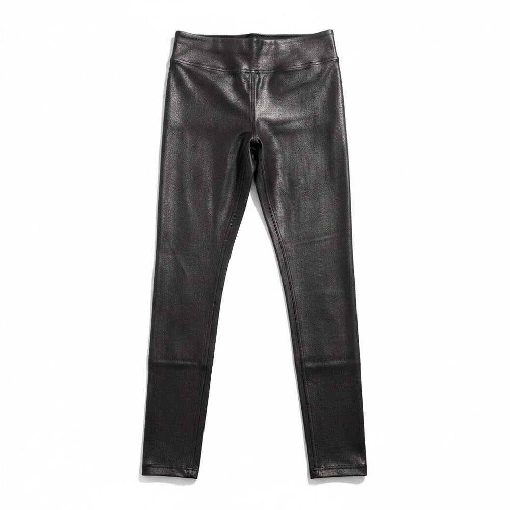 Spanx XL Black Faux Leather Leggings Womens Casual Vintage Style