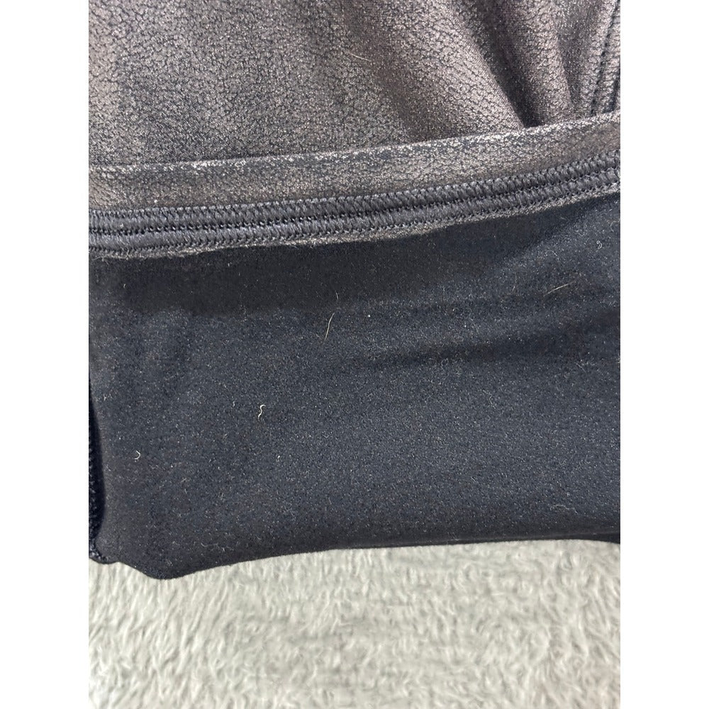 Spanx 2X Tall Black Faux Leather Leggings Womens Casual Athleisure Slim Fit