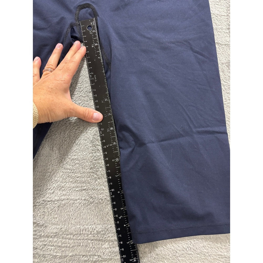 Spanx 1X Navy Blue Womens Cropped Leggings Athleisure Casual Compression Capri