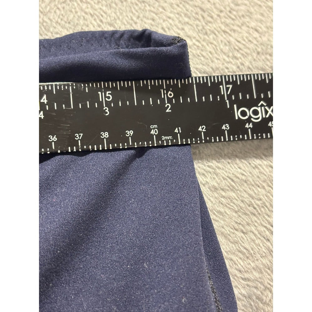 Spanx 1X Navy Blue Womens Cropped Leggings Athleisure Casual Compression Capri