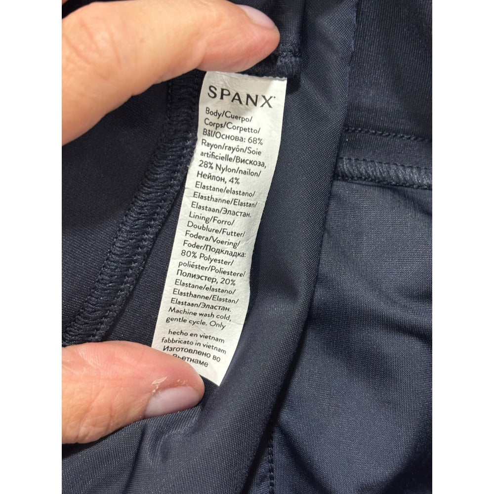 Spanx 1X Tall Navy Blue Perfect Pant Ankle 4-Pocket Womens NWT