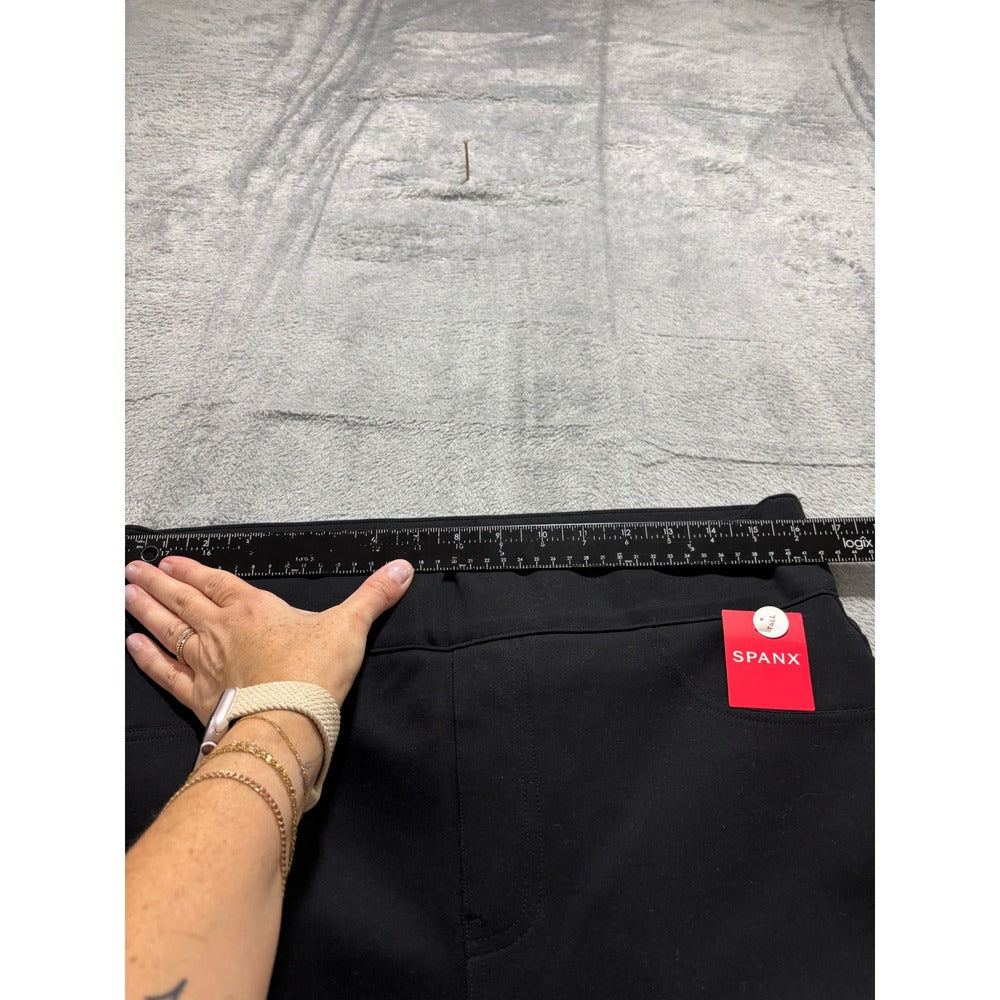 Spanx 1XT Black The Perfect Pant Slim Straight Womens Casual Cozy Plus Size
