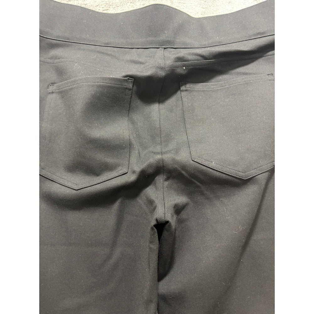 Spanx 1XT Black The Perfect Pant Slim Straight Womens Casual Cozy Plus Size