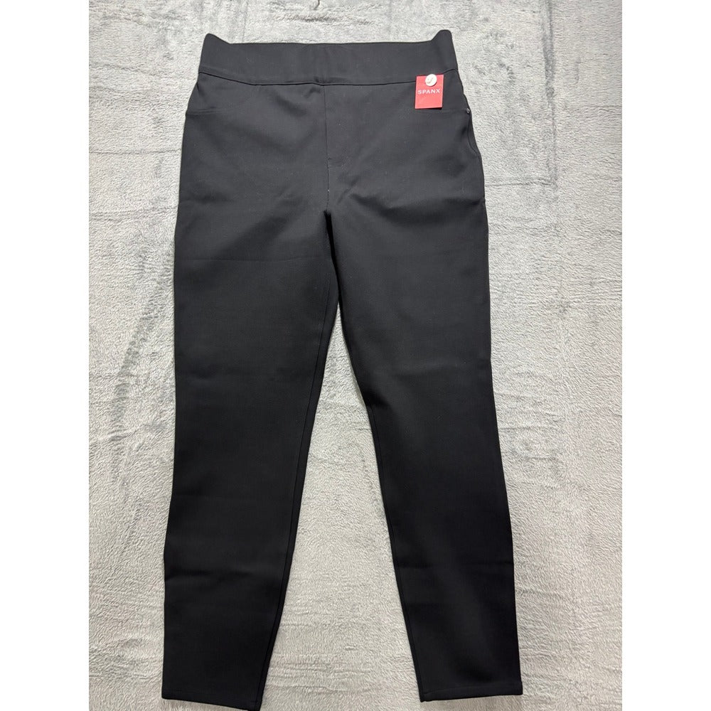 Spanx 1XT Black The Perfect Pant Slim Straight Womens Casual Cozy Plus Size